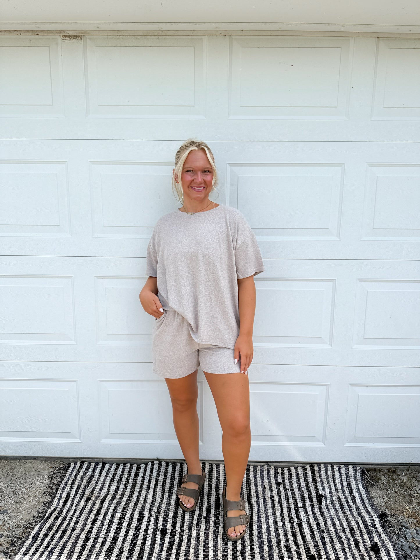 short sleeve tee & short set