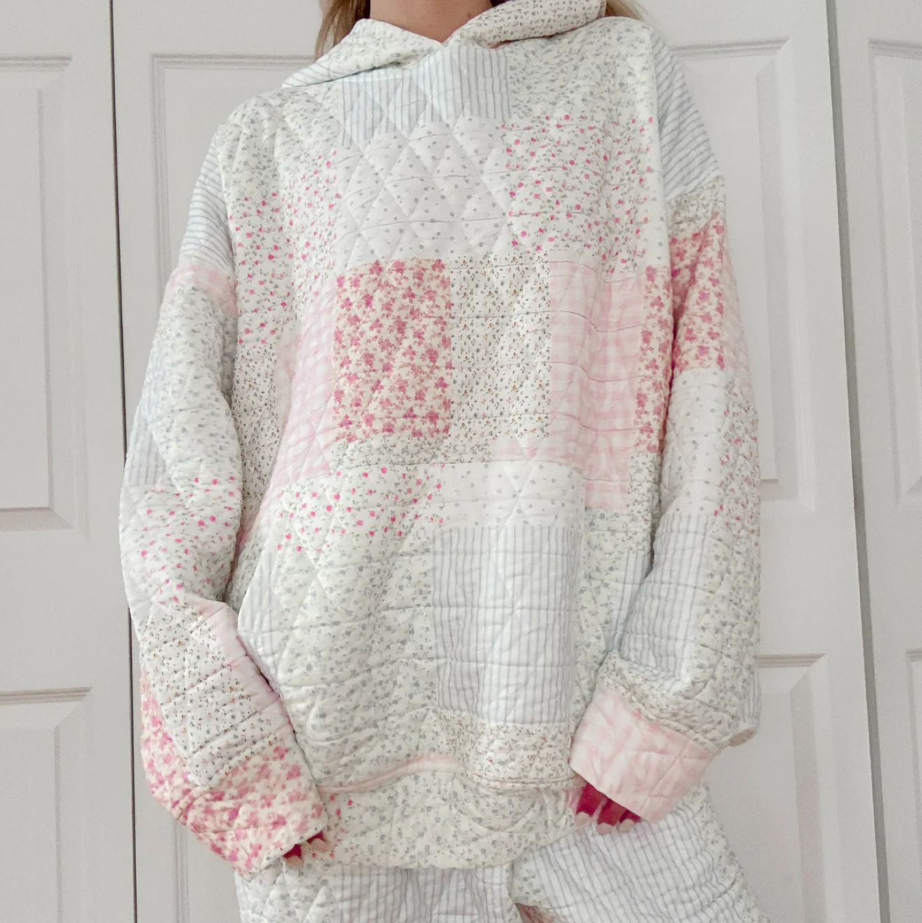 Sunkissed Coconut Quilted Hoodie