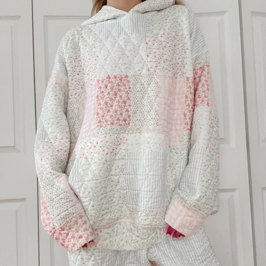 Sunkissed Coconut Quilted Hoodie