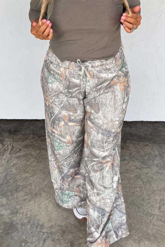 42. Camo Wide Leg Pants
