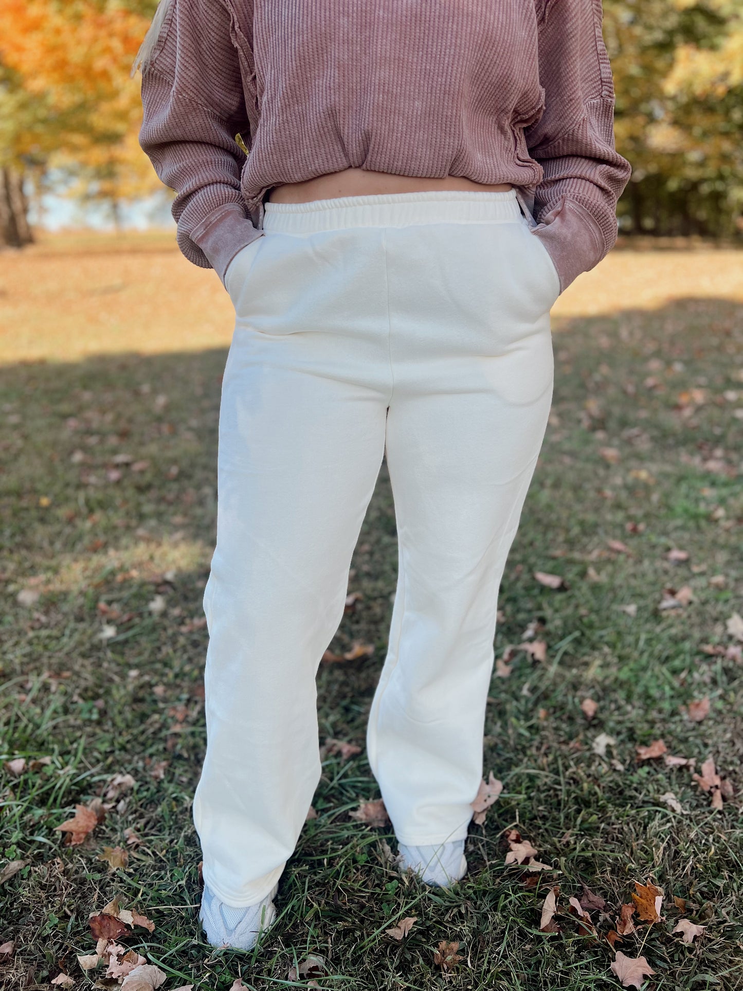 Cozy Fleece Wide Leg Sweatpants