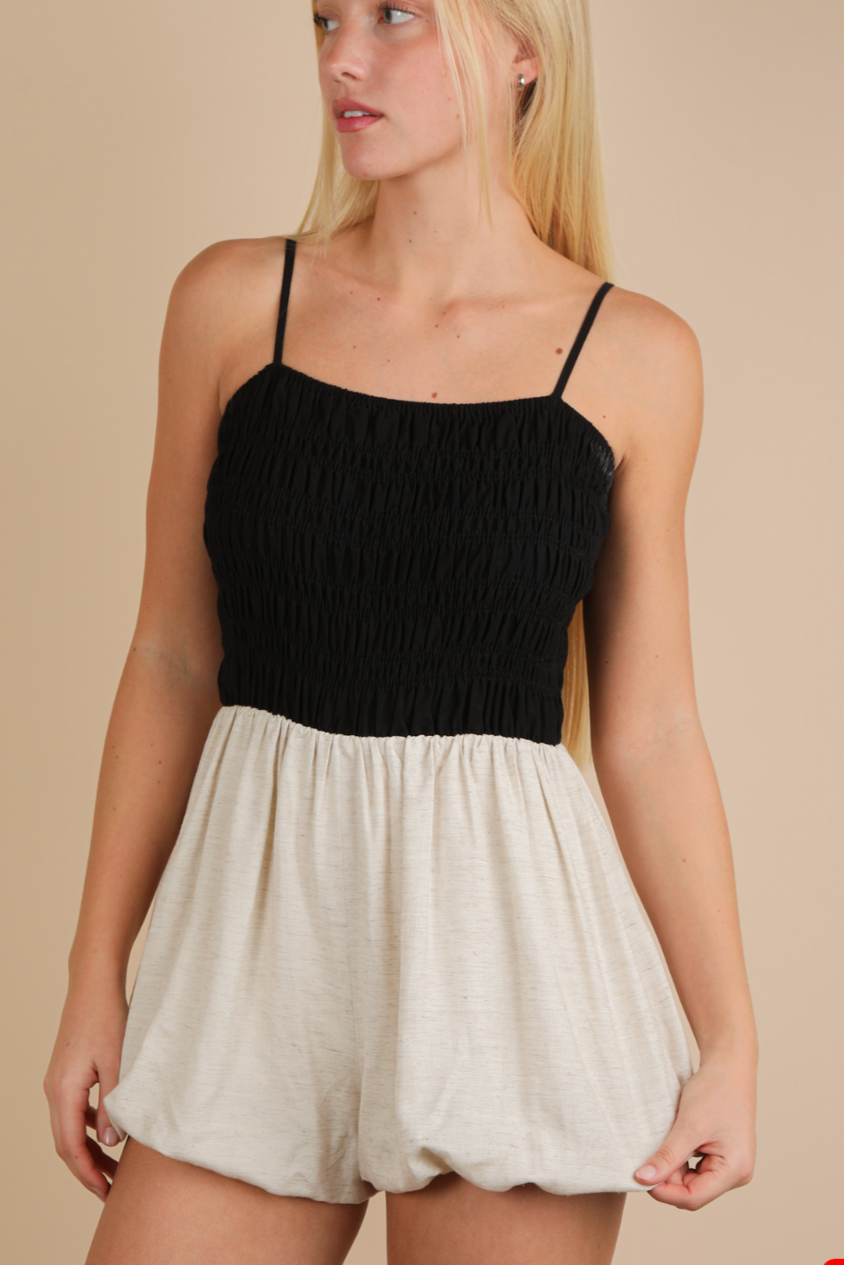 Bubble Hem Romper