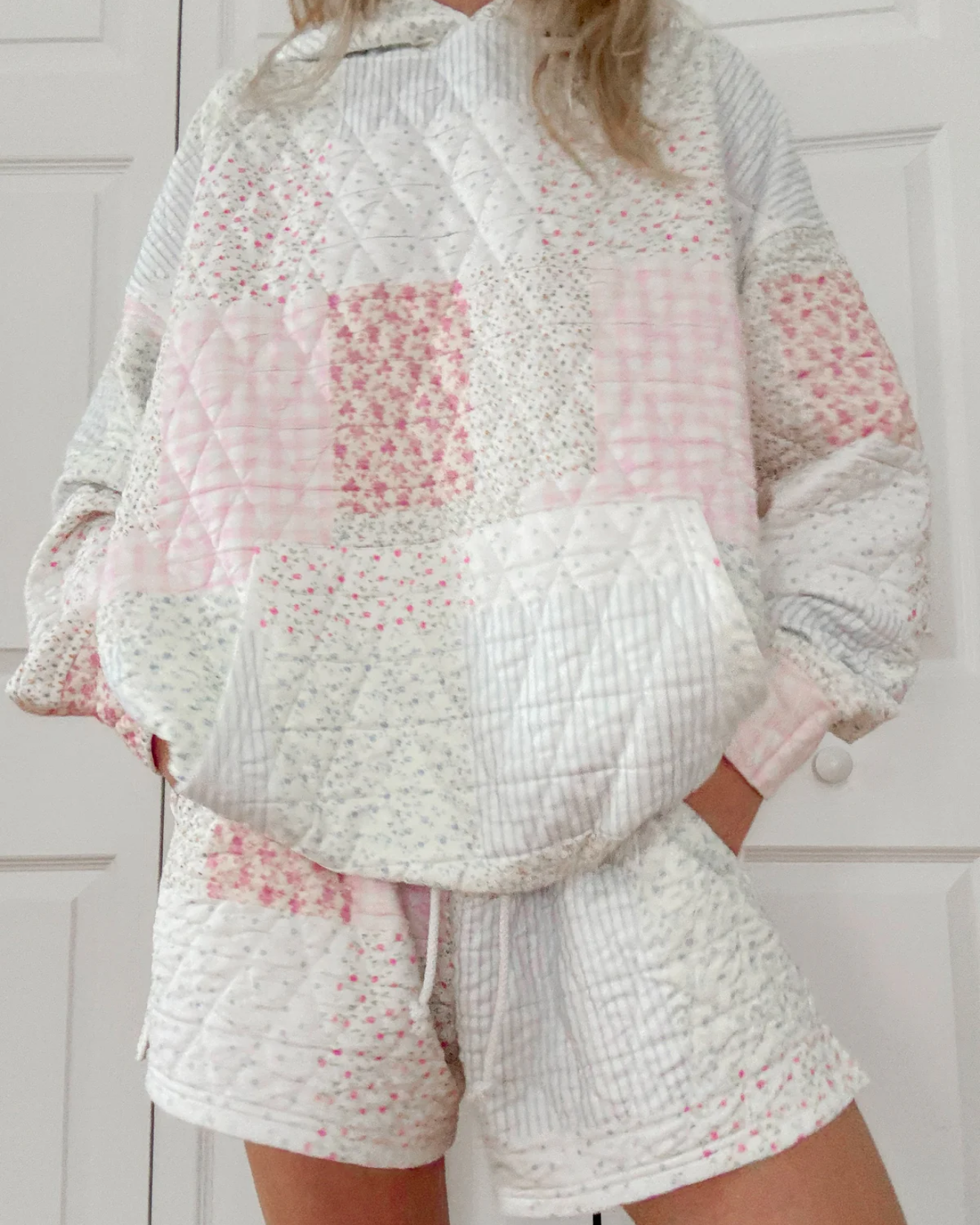 Sunkissed Coconut Quilted Hoodie