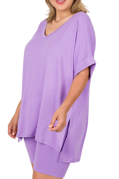 Butter Biker Set V Neck