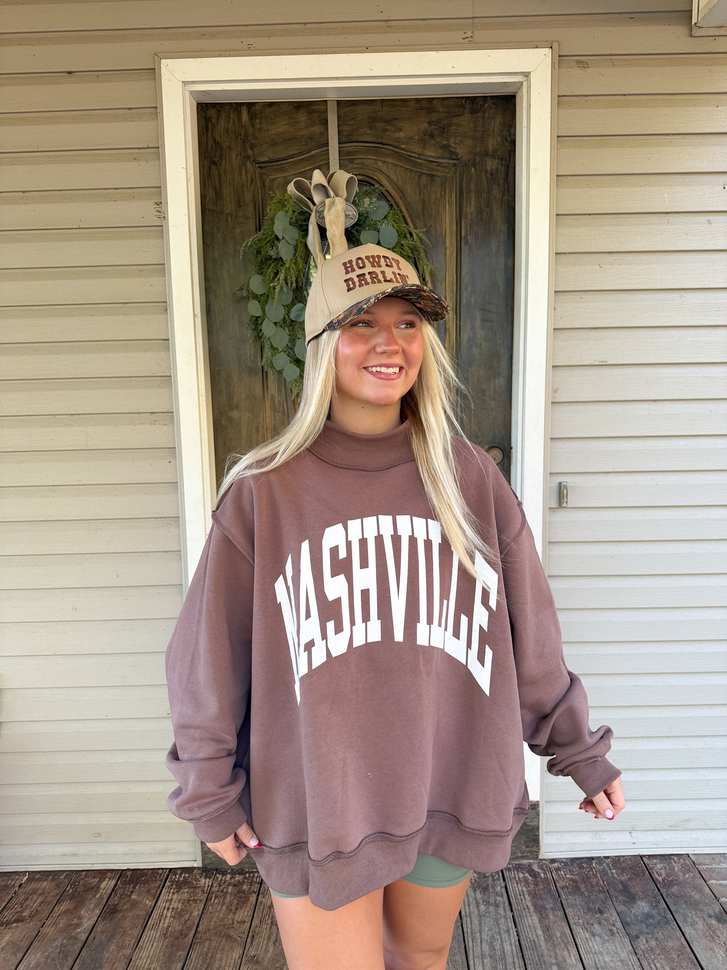 69. Reversible Nashville Mock Neck Sweatshirt