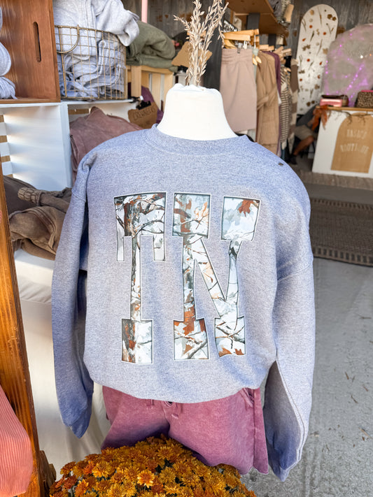 Camo Crewneck