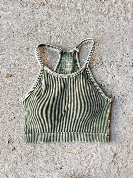 Washed Ribbed Cami Top