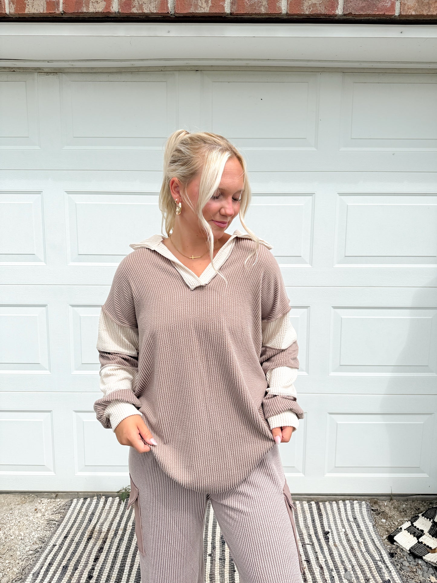 Colorblock Ribbed Longsleeve