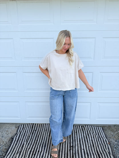 59. Washed Pocket Top Z