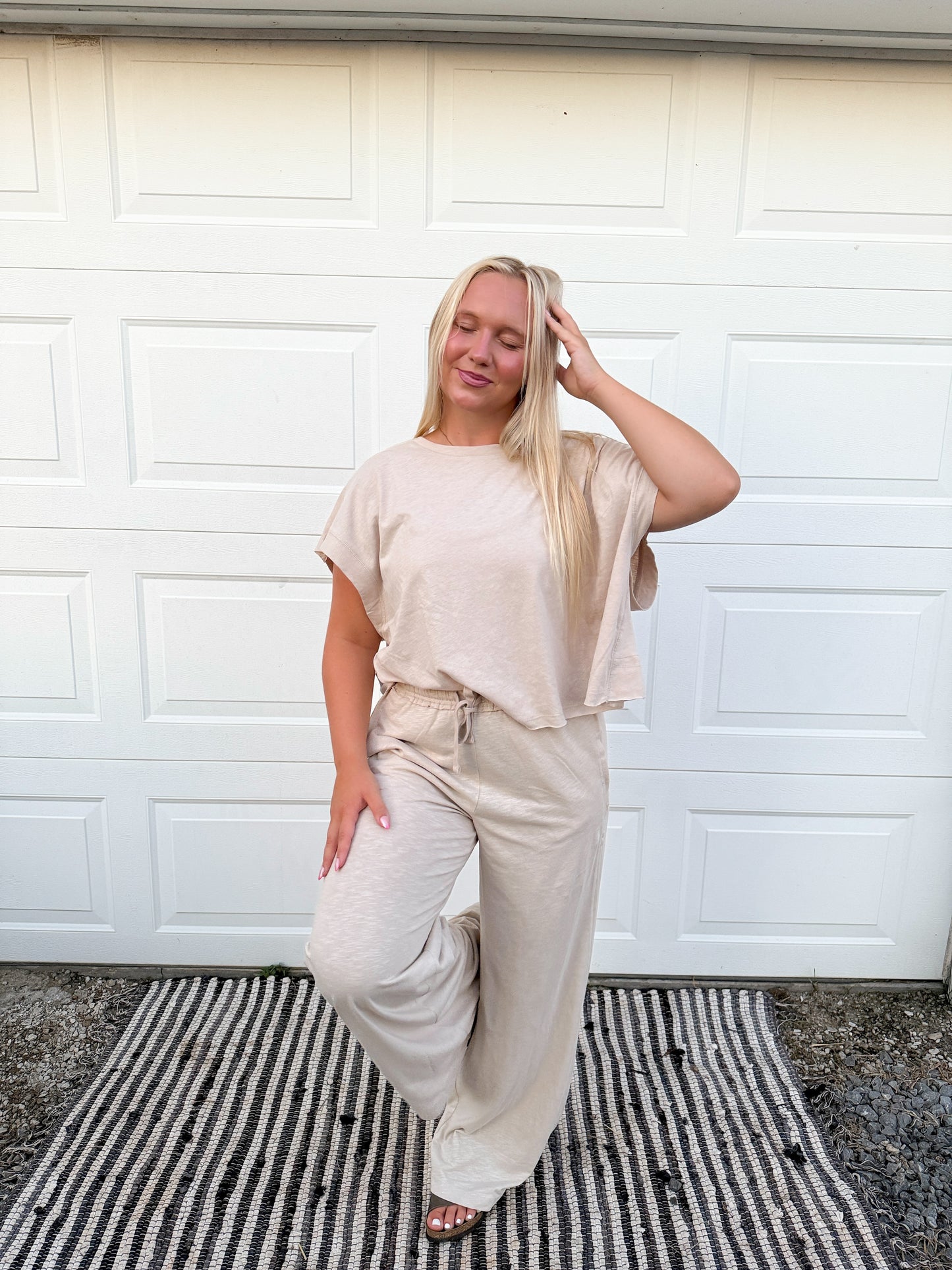 COTTON SLUB OPEN BACK TOP