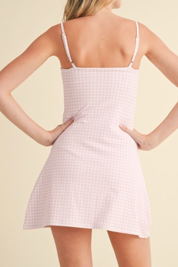 Gingham Romper Dress