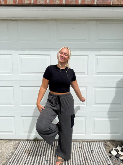 Ribbed Cargo Pants