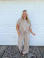 6. sleeve tee & long pants set