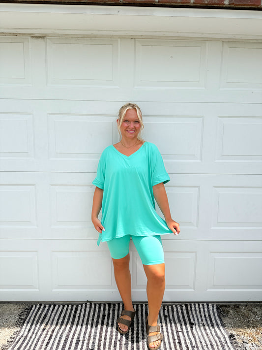 Butter Biker Set V Neck