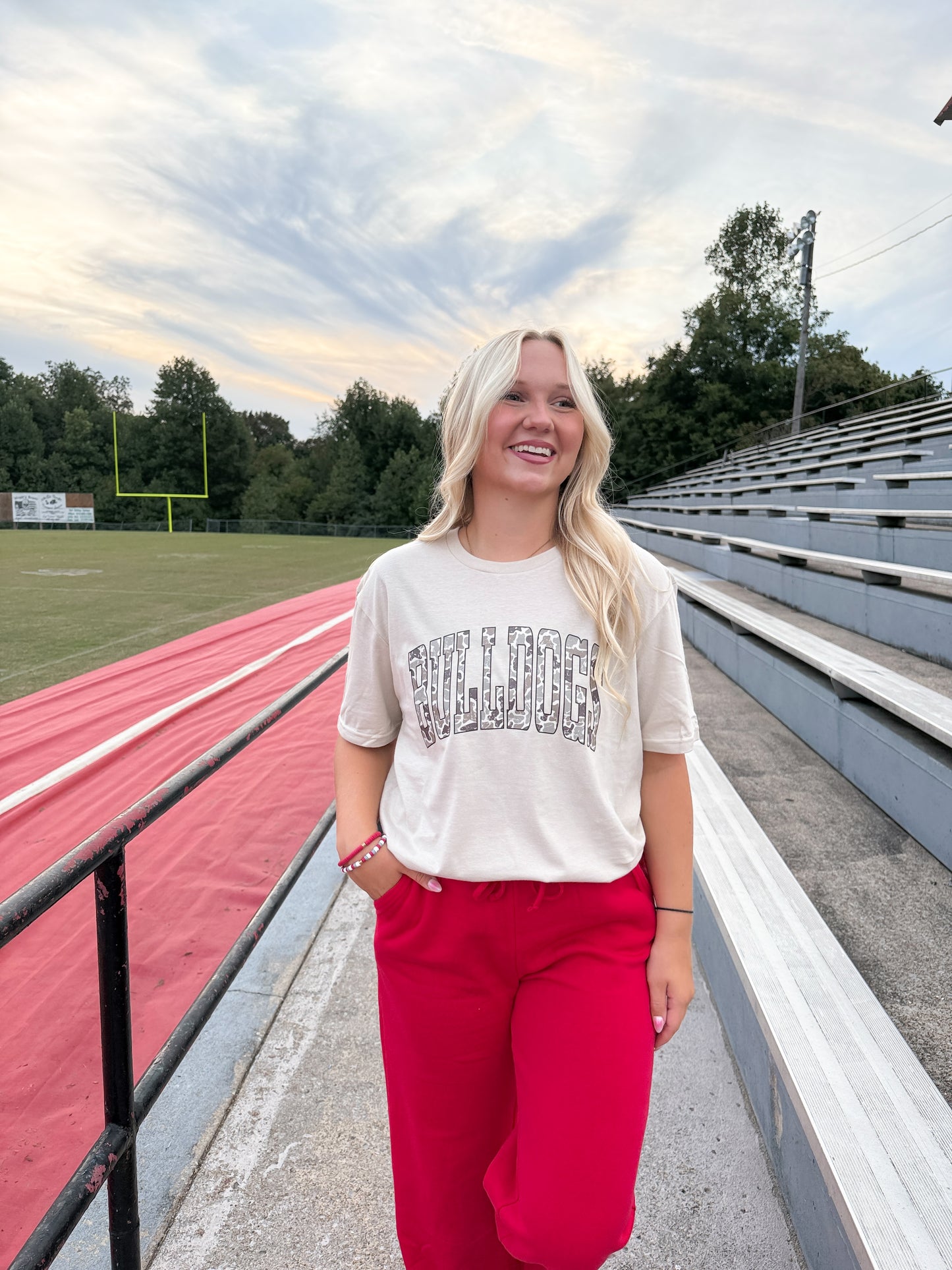 Camo Bulldog Graphic Tee