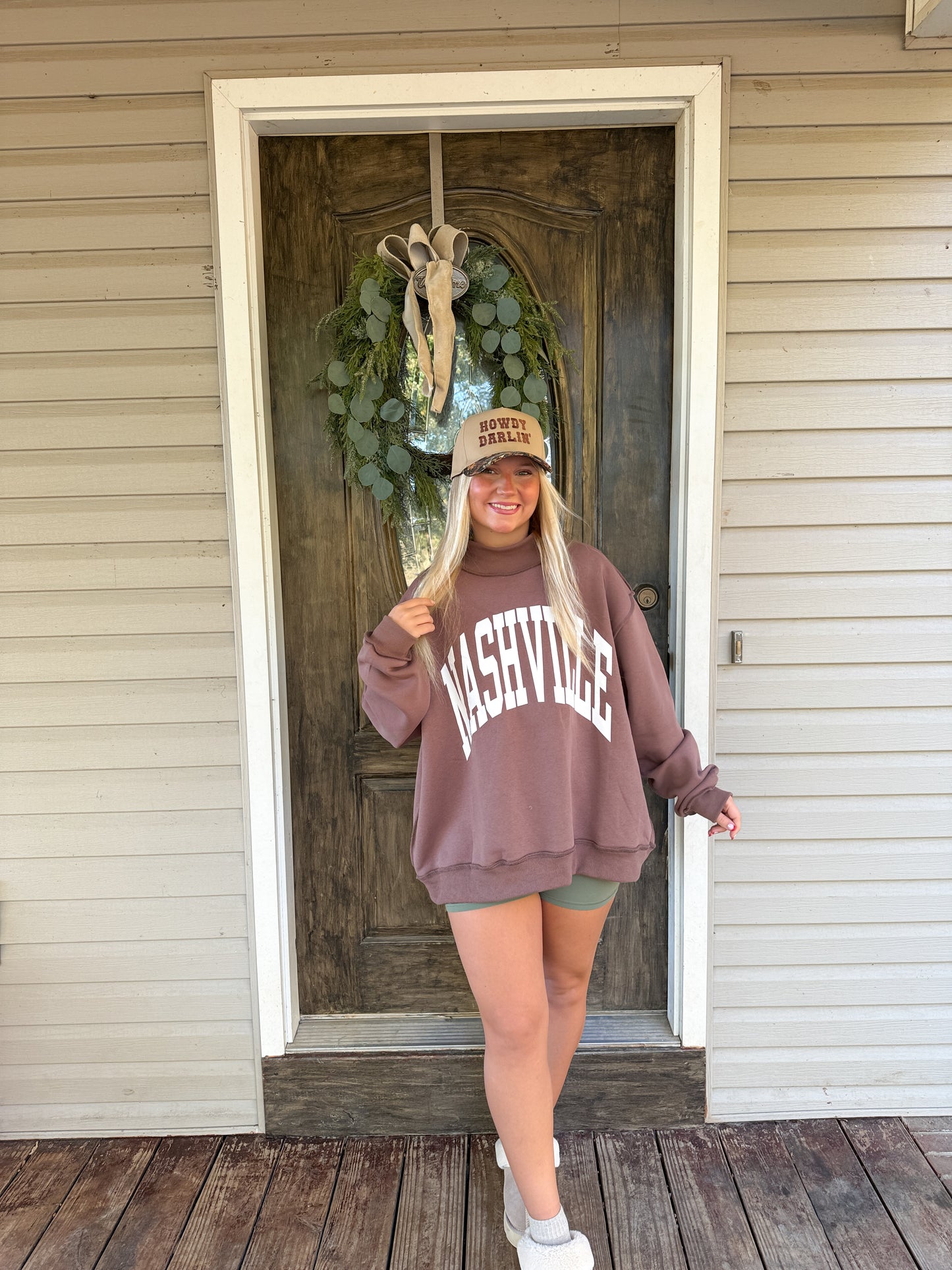 69. Reversible Nashville Mock Neck Sweatshirt