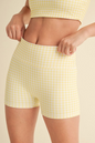 Gingham Biker Shorts