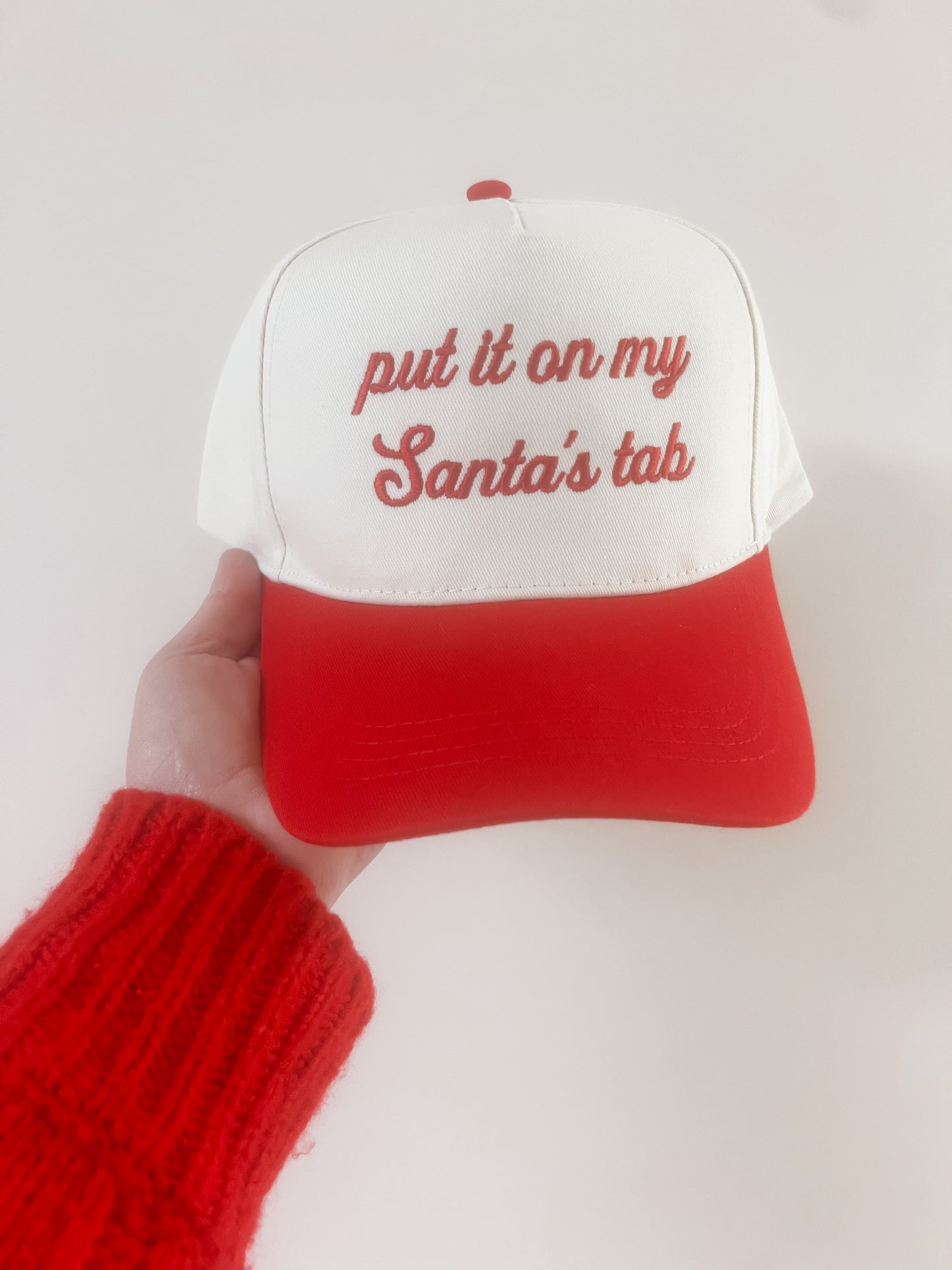 “Put it on Santa’s tab” Hat