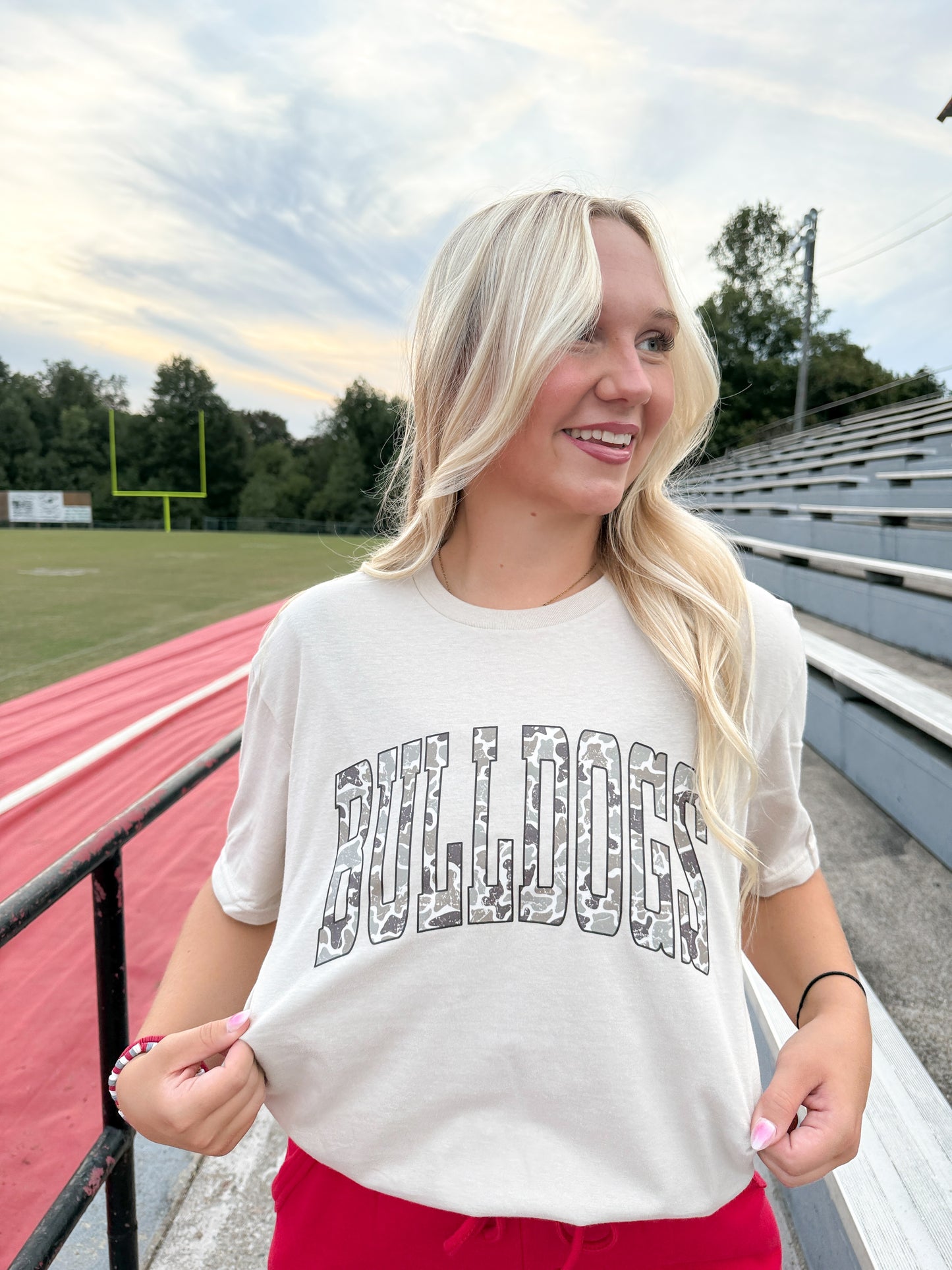 Camo Bulldog Graphic Tee