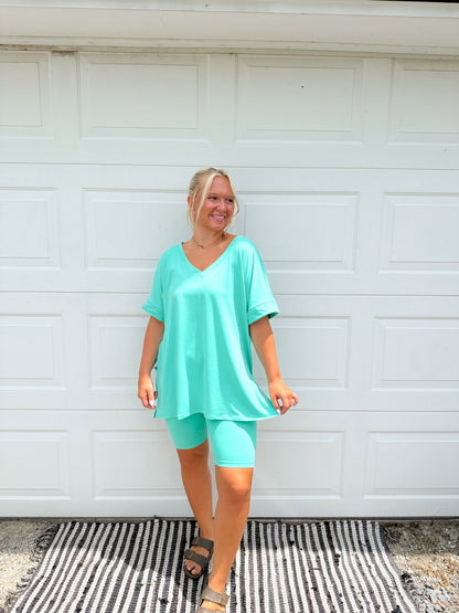 Butter Biker Set V Neck