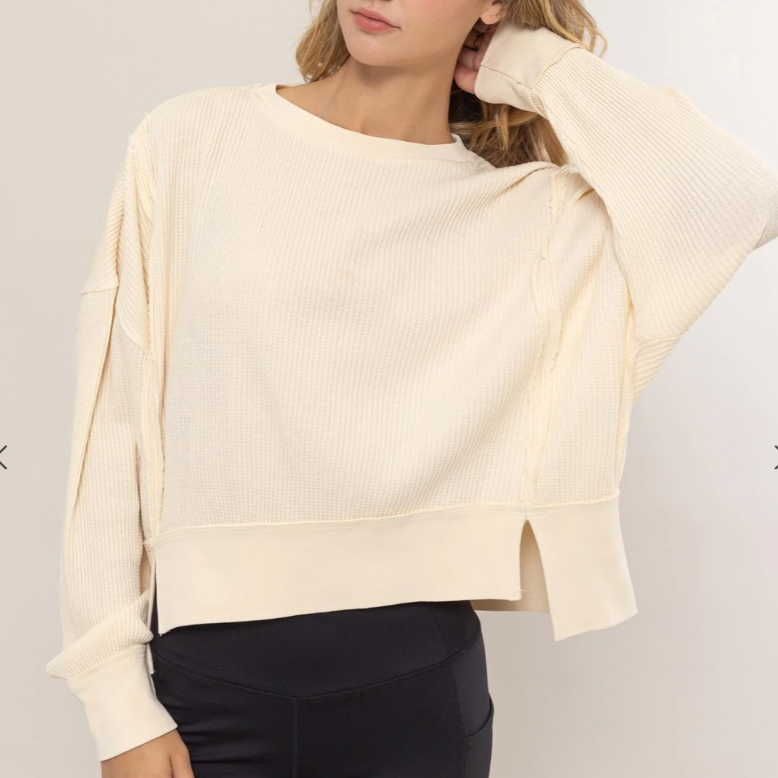 Waffle Knit Long Sleeve