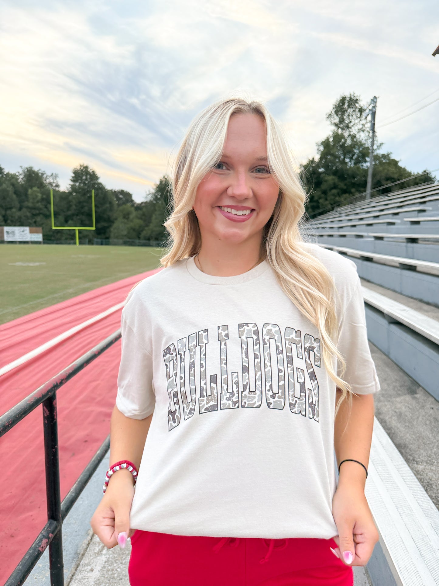 Camo Bulldog Graphic Tee