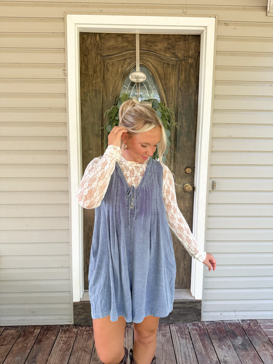 Mesh Layering Long Sleeve
