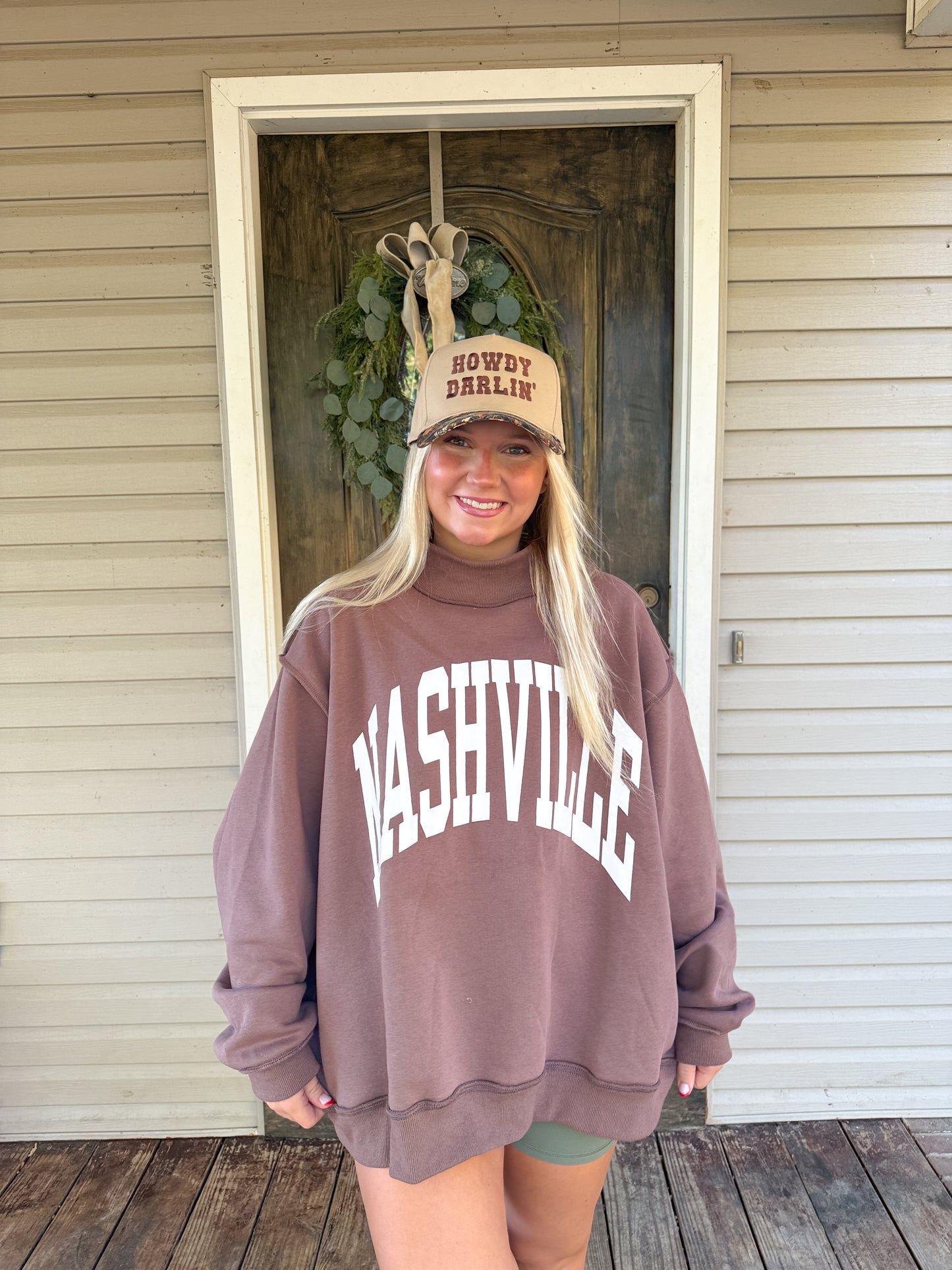69. Reversible Nashville Mock Neck Sweatshirt