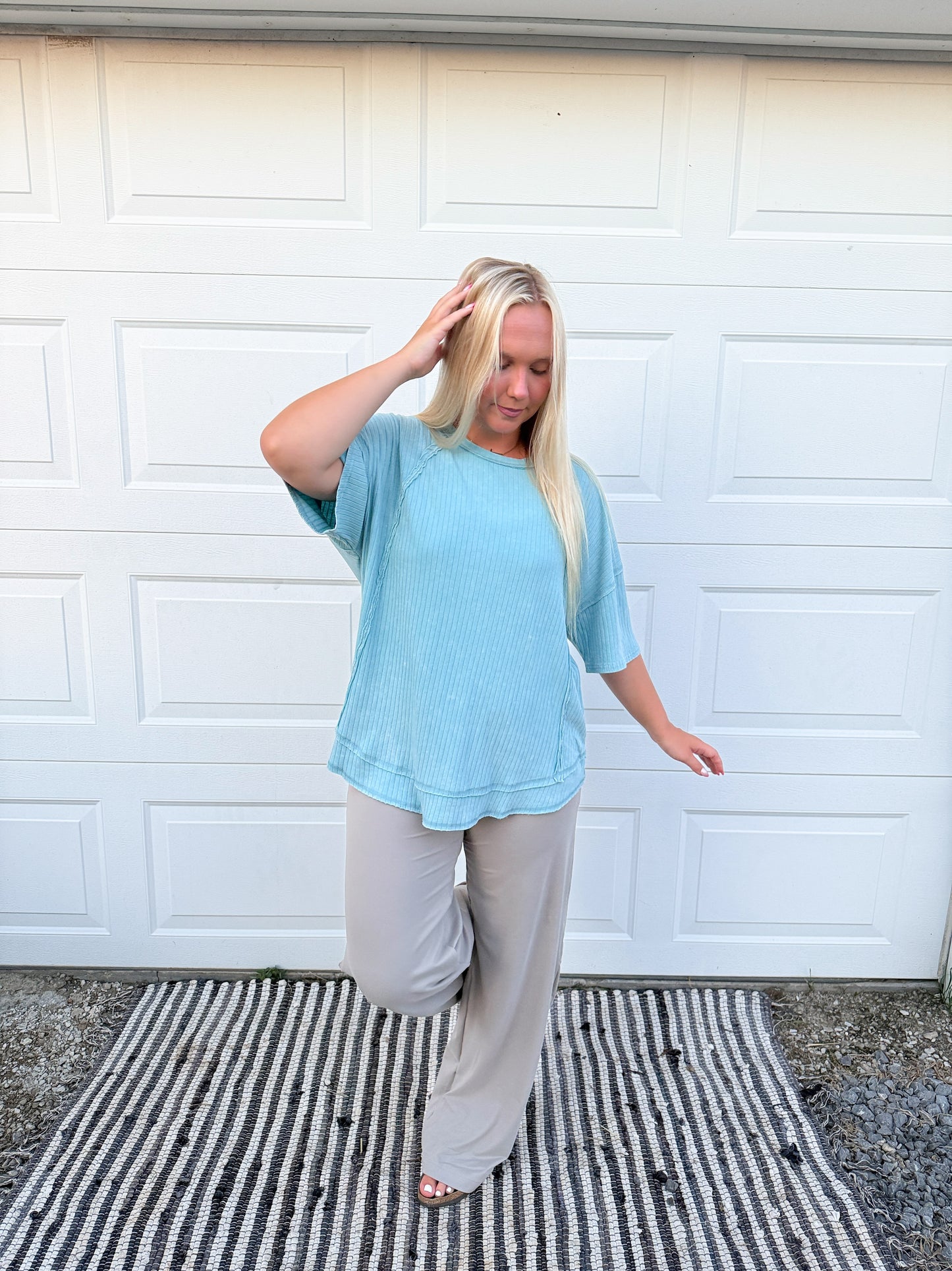 Washed Detailed Top