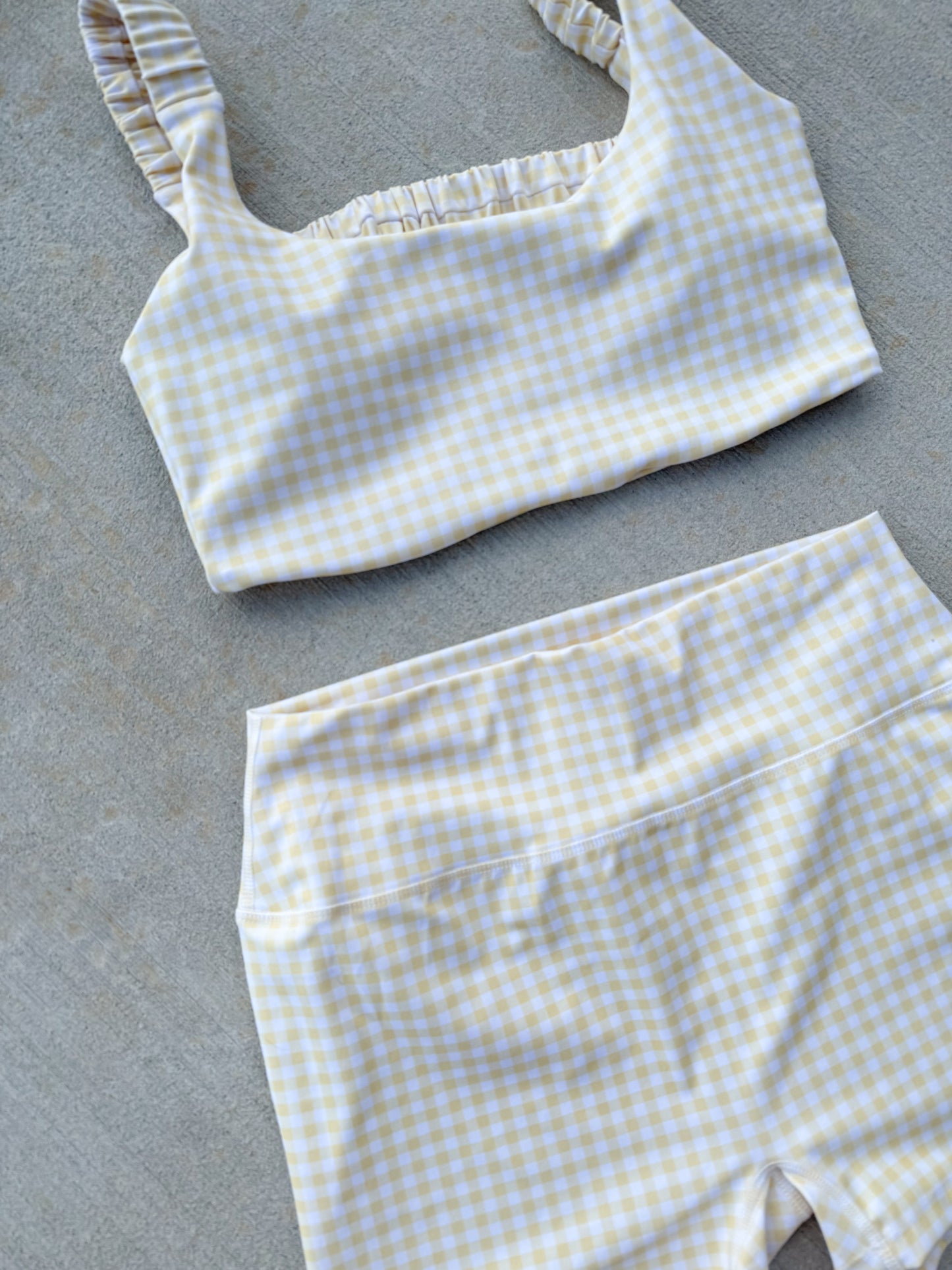 Gingham Biker Shorts