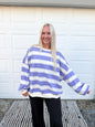 Striped Oversized Crewneck