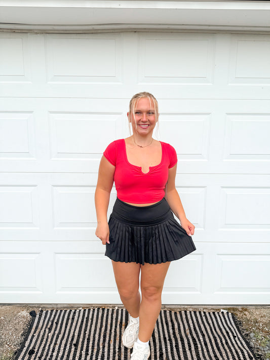 Scoop Neck Crop Top