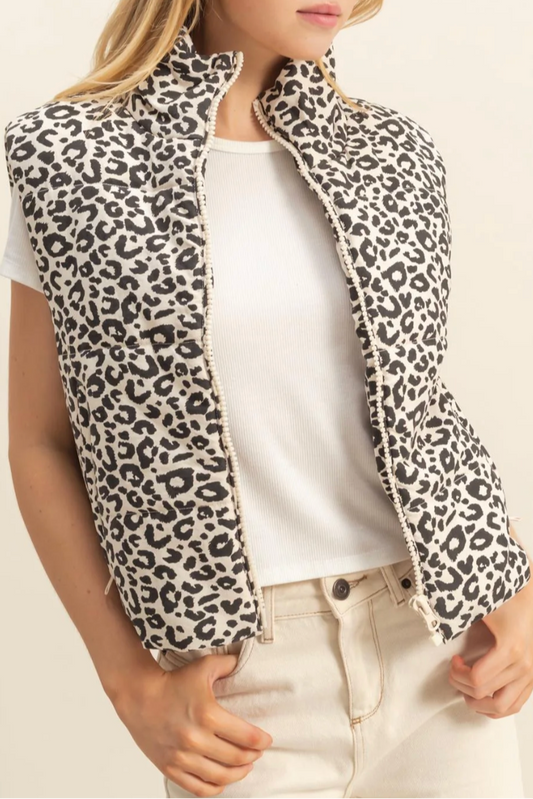 49. Cheeta Puffer Vest