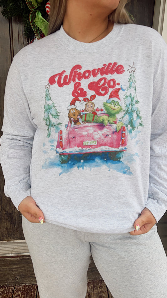 Whoville & Co Long Sleeve Graphic Tee