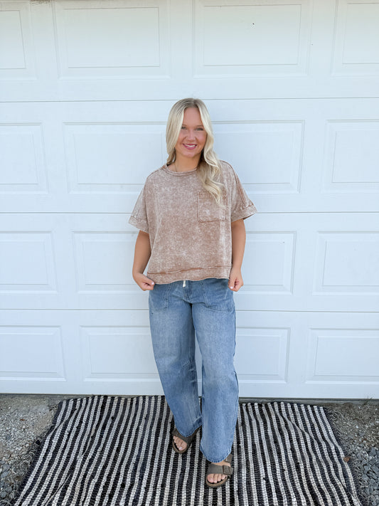 59. Washed Pocket Top Z
