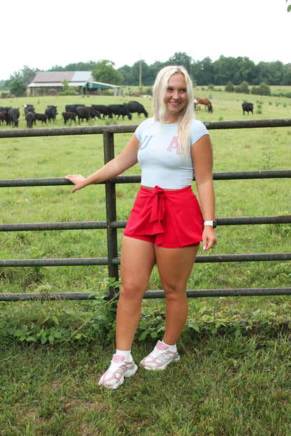 #37. USA Cropped Tee