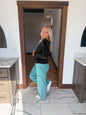 129. Mineral Wash Raw Hem Pants