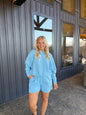 153. Drawstring Burnout French Terry Shorts