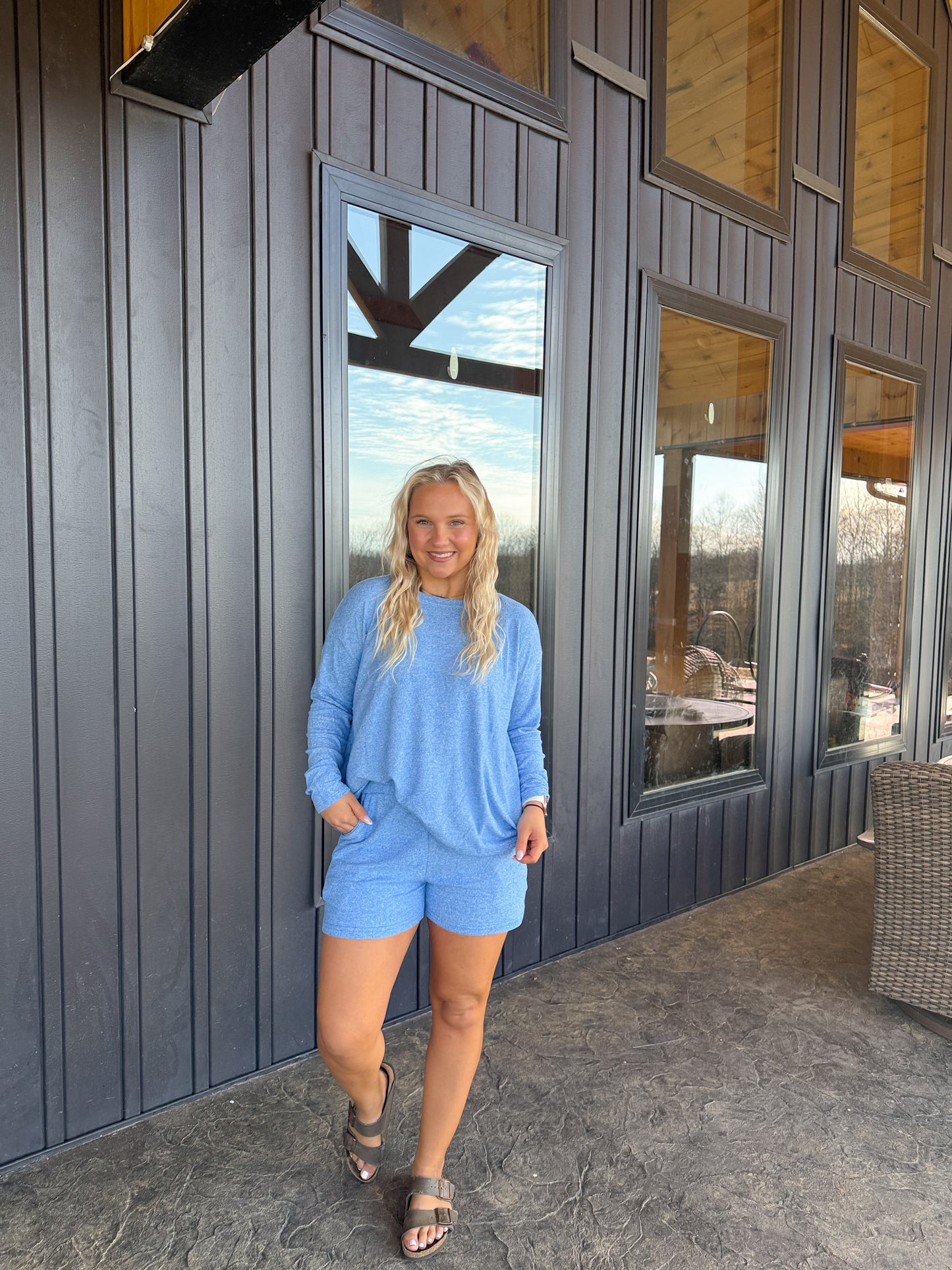 150. Hacci Long Sleeve Short Set