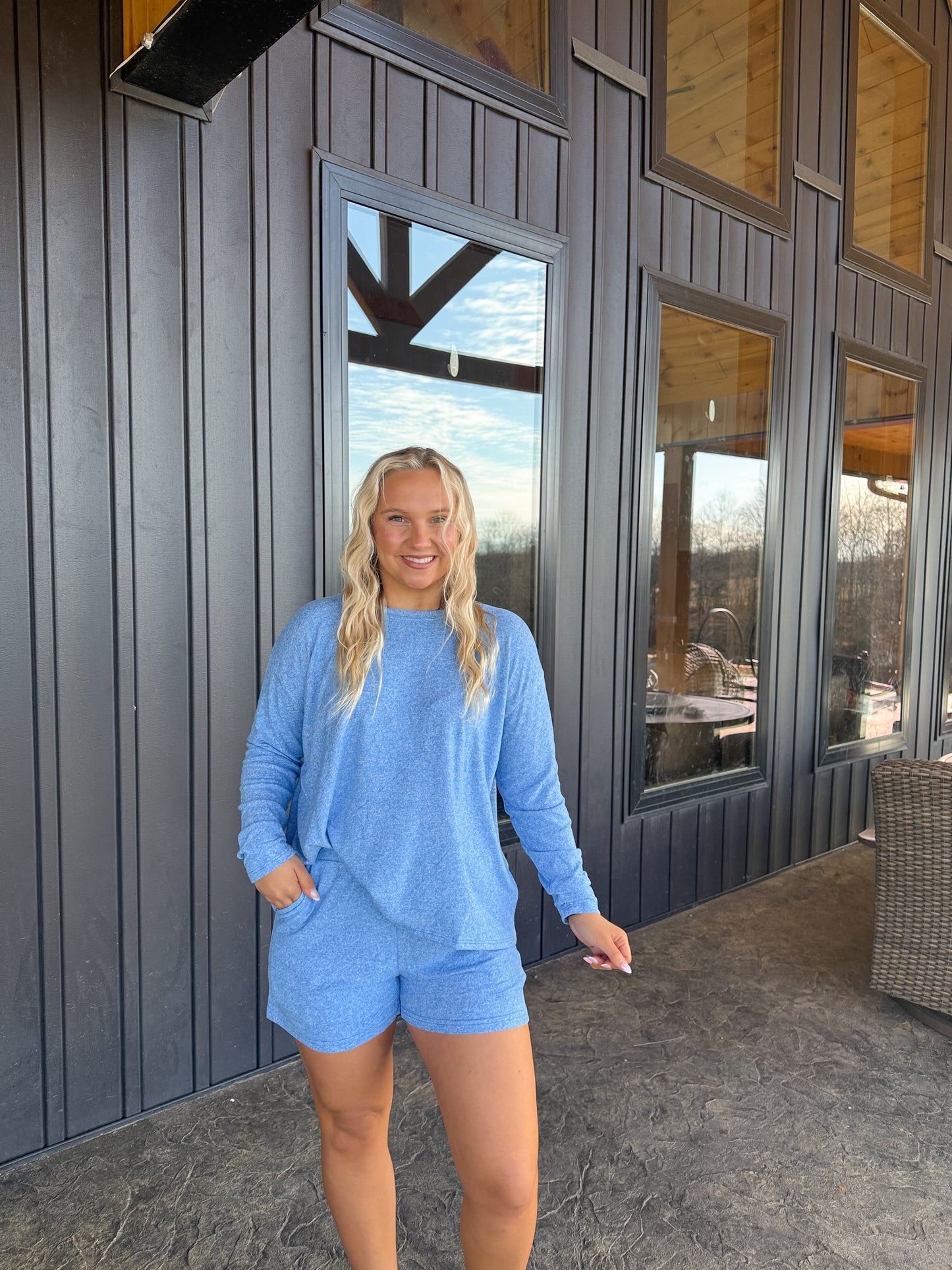 150. Hacci Long Sleeve Short Set