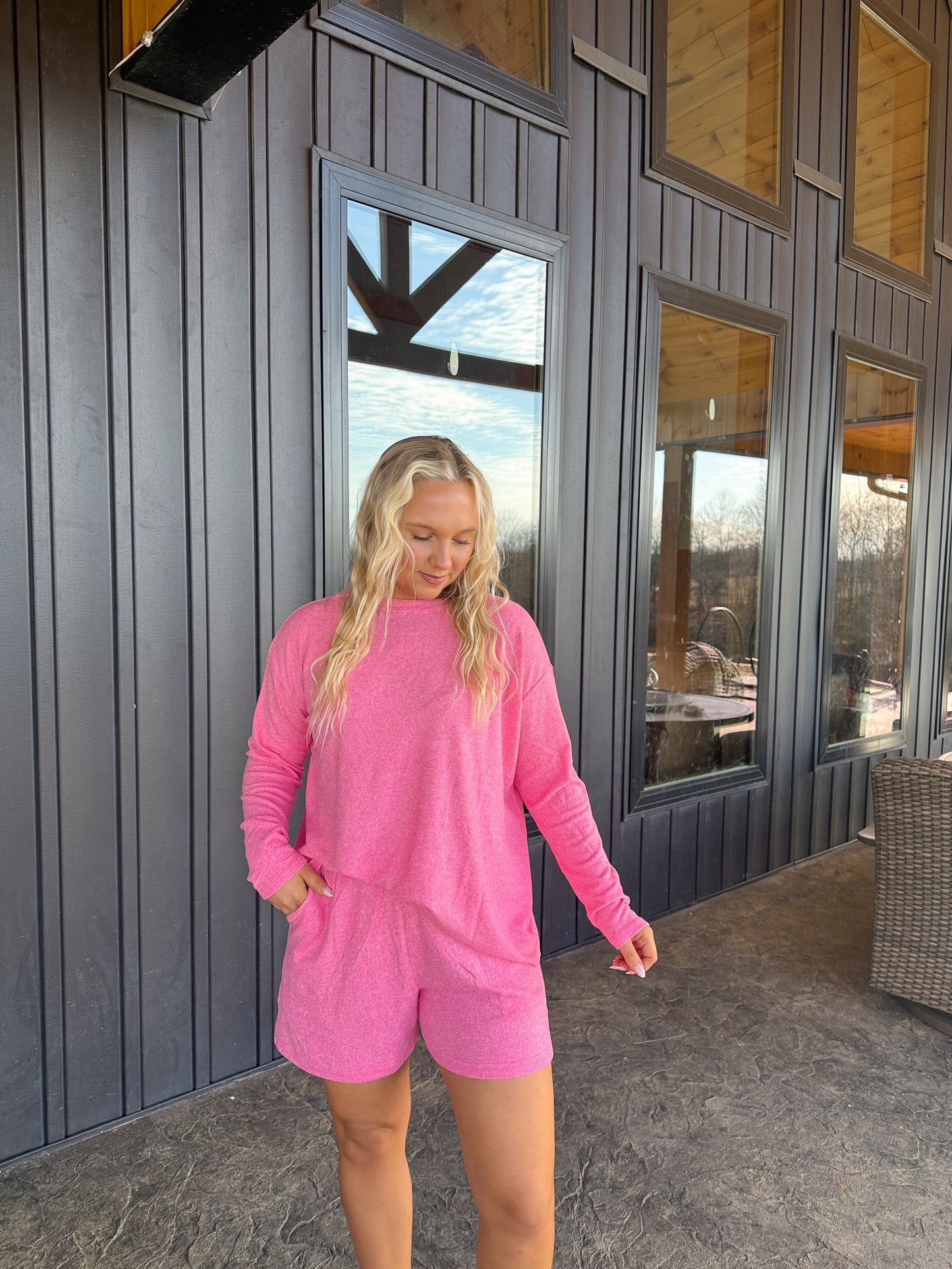 150. Hacci Long Sleeve Short Set