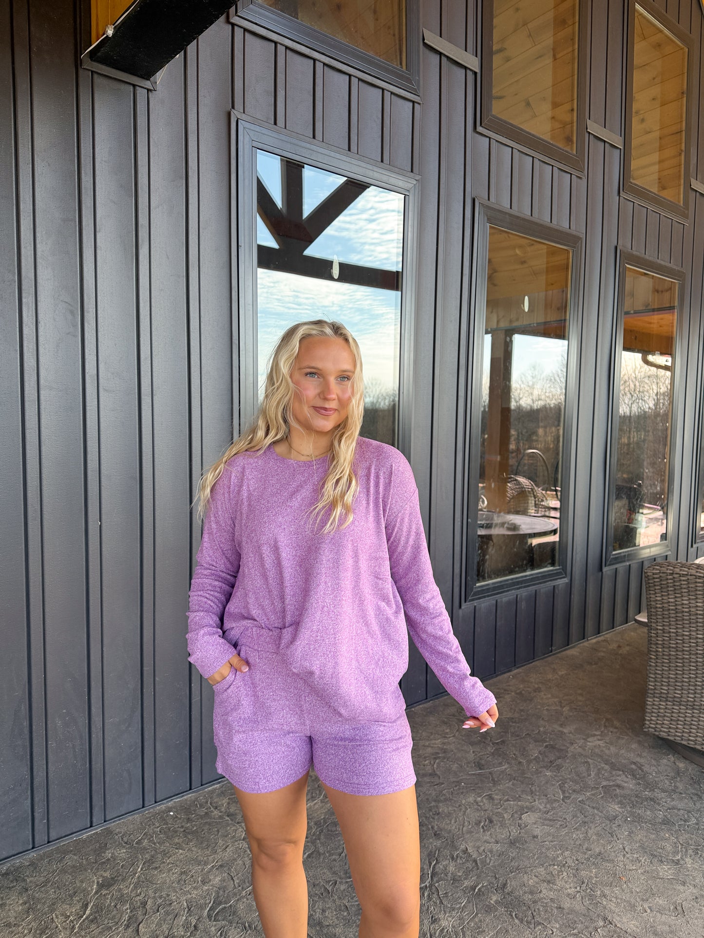 150. Hacci Long Sleeve Short Set