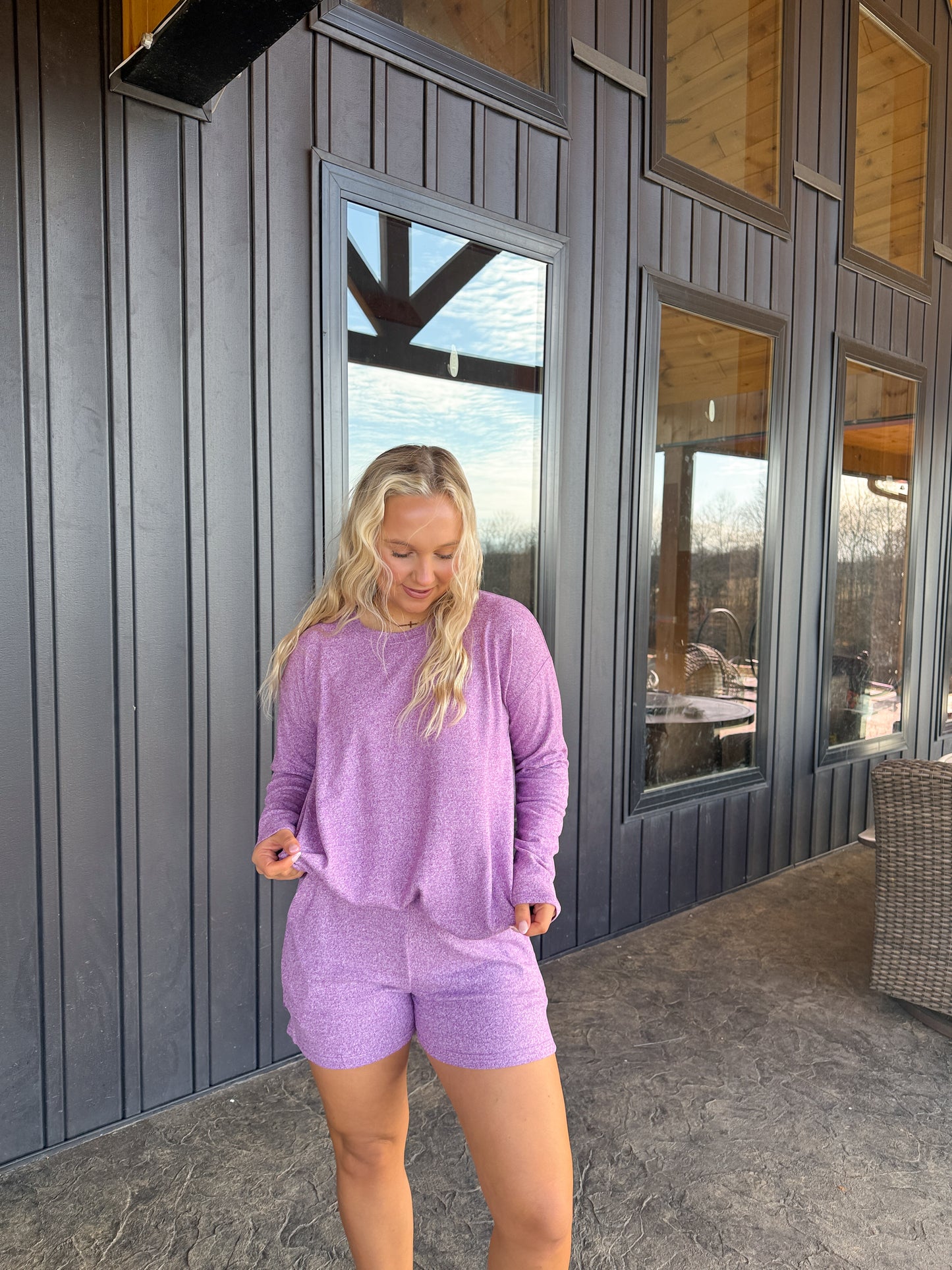 150. Hacci Long Sleeve Short Set