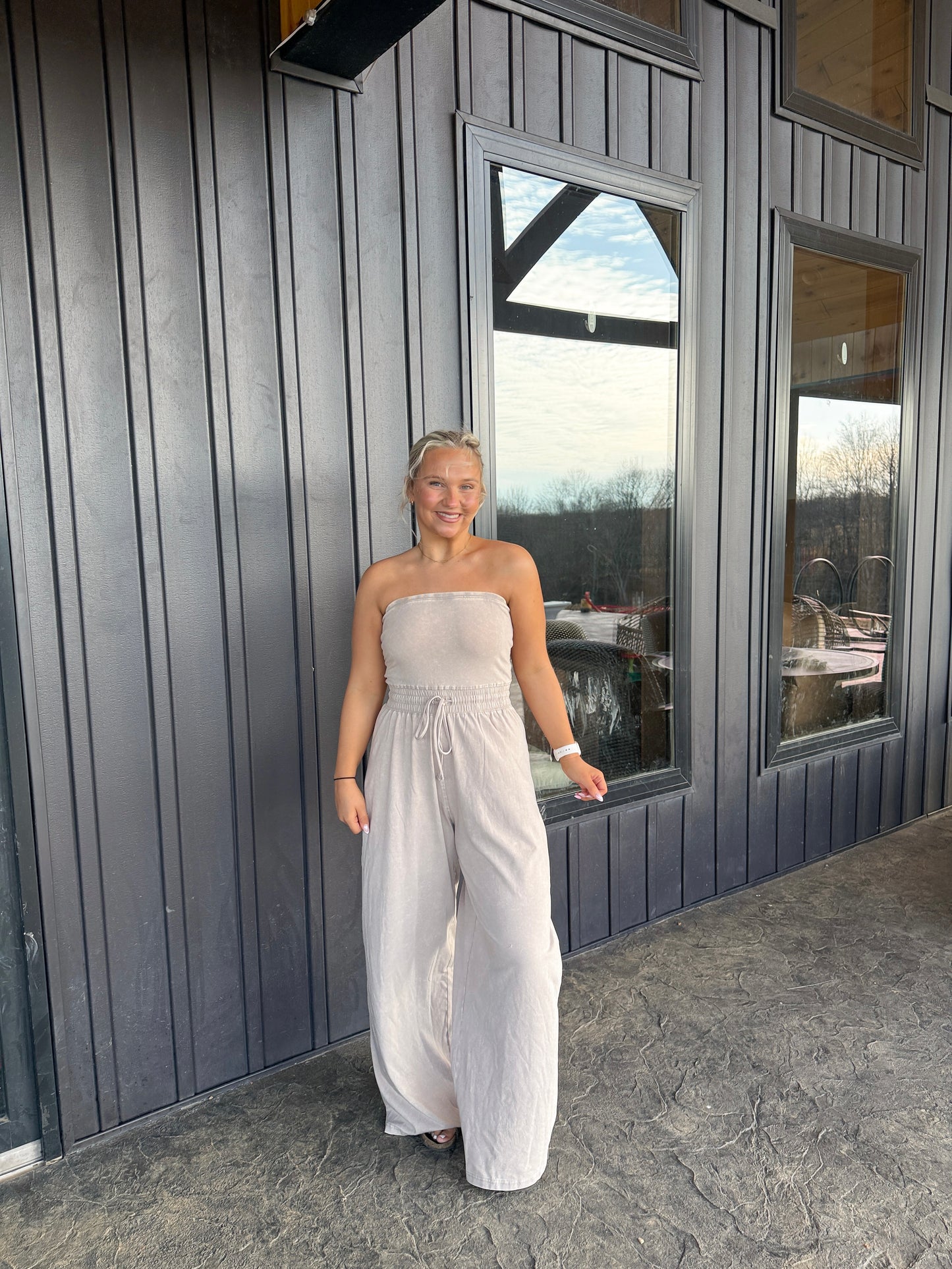 147. Strapless Jumpsuit