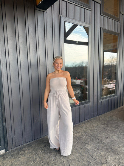 147. Strapless Jumpsuit