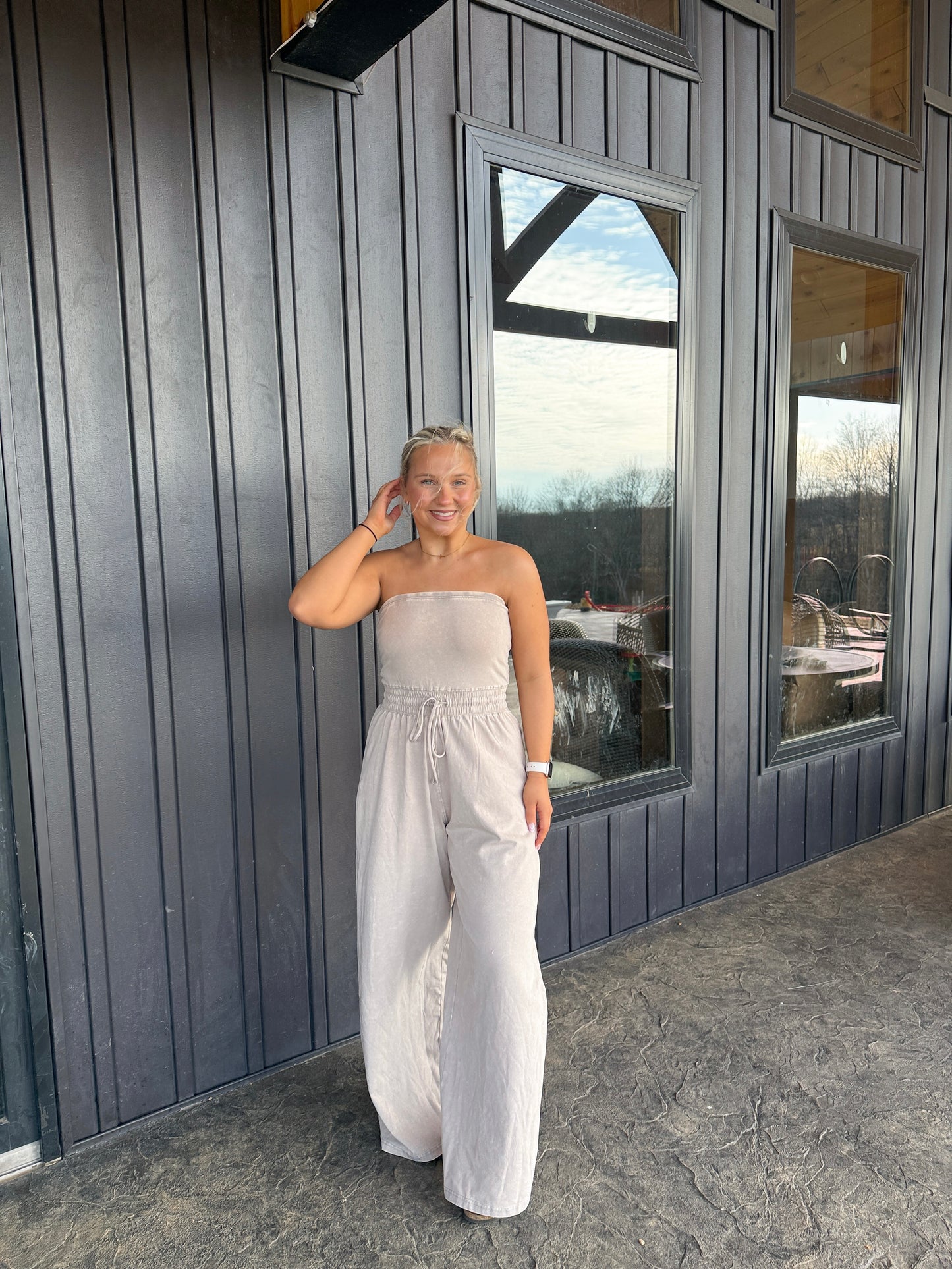 147. Strapless Jumpsuit