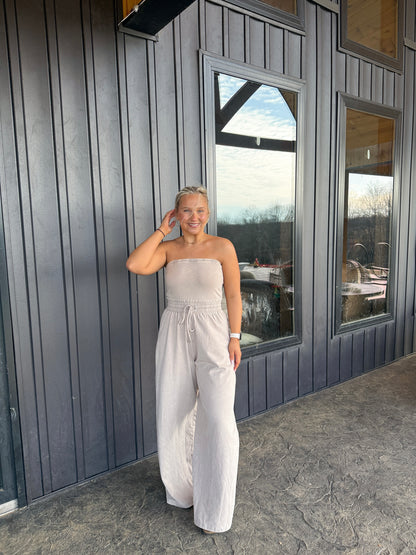 147. Strapless Jumpsuit