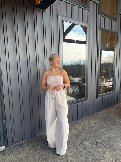 147. Strapless Jumpsuit