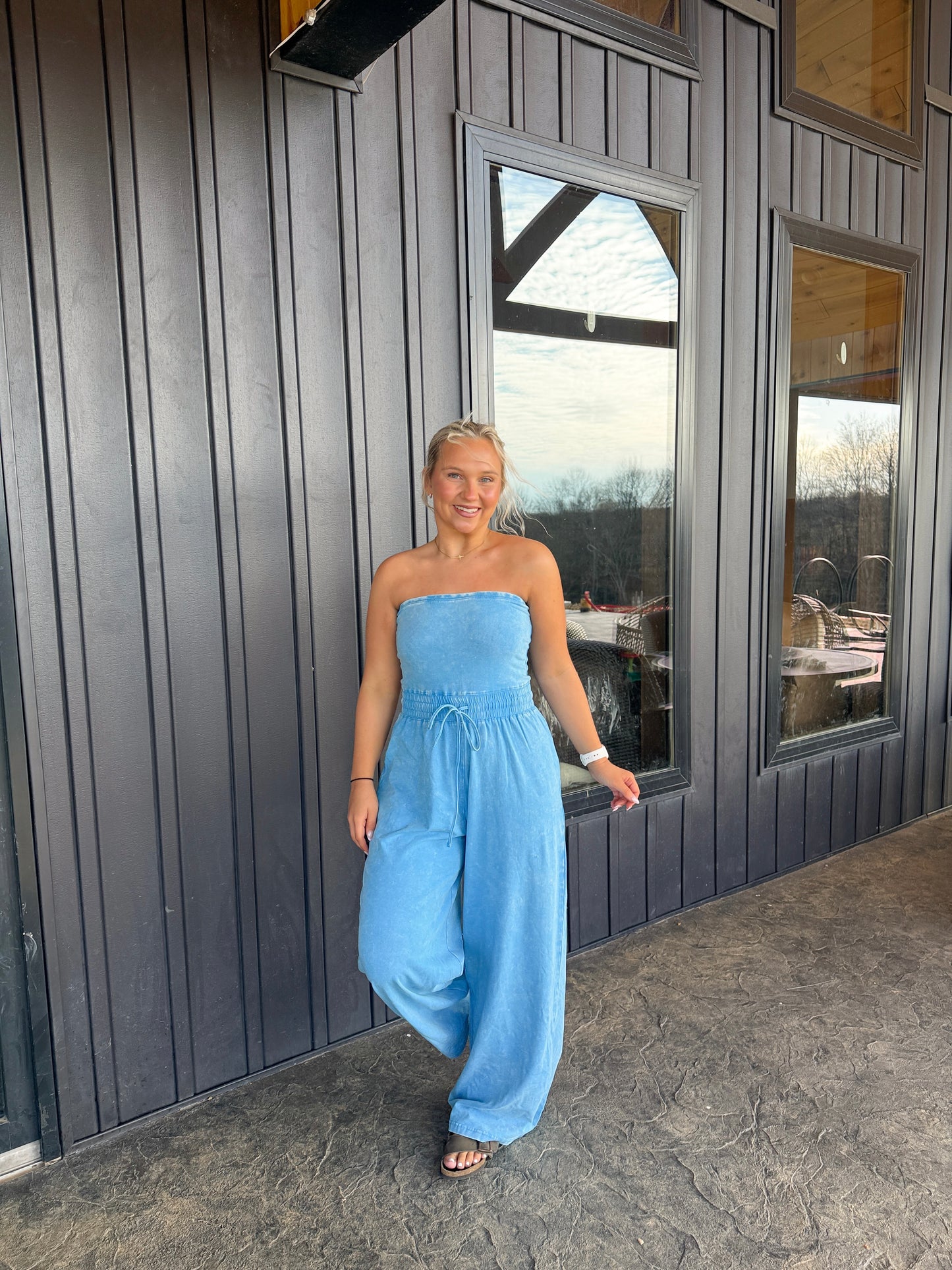 147. Strapless Jumpsuit