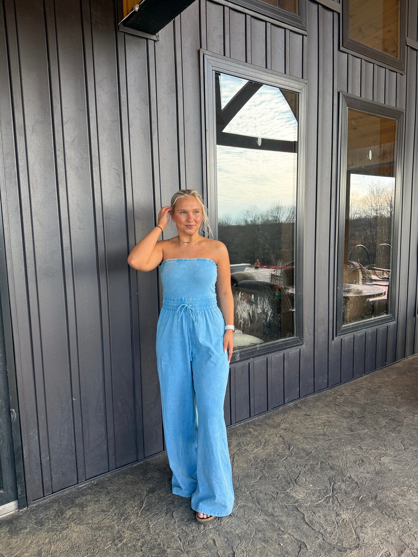 147. Strapless Jumpsuit